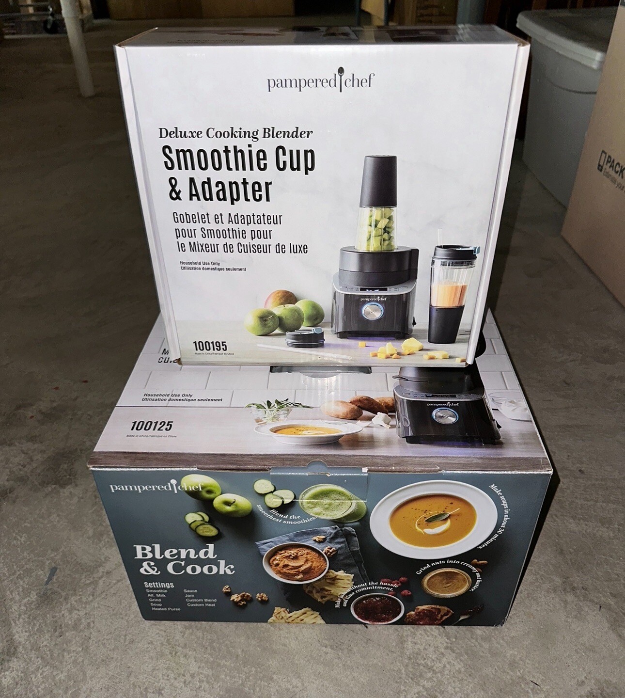 ***NIB NEW PAMPERED CHEF DELUXE COOKING BLENDER & SMOOTHIE CUP ADAPTER*** eBay