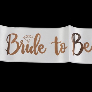 Satin Bride To Be Diy Bridal Sash Wedding Belt Bachelor Revelry