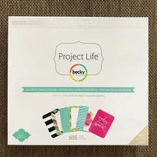 FAVORITE THINGS Edition Project Life Core Kit 616 Cards - NEW in Sealed Box
