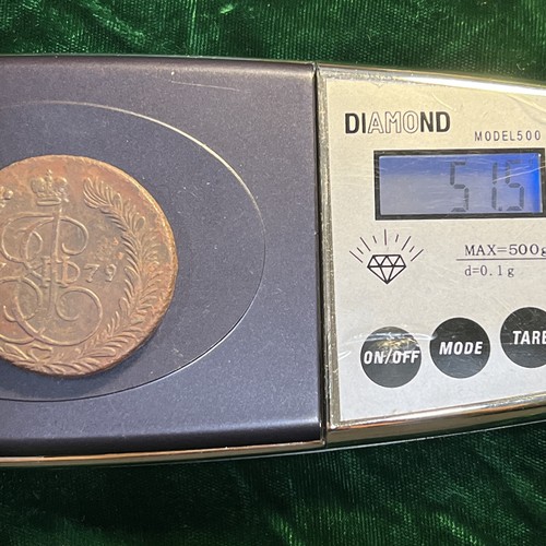 💰 1779EM Russian Imperial copper coin 5 Kopecks EM Catherine II 1762-1796. - Picture 11 of 11