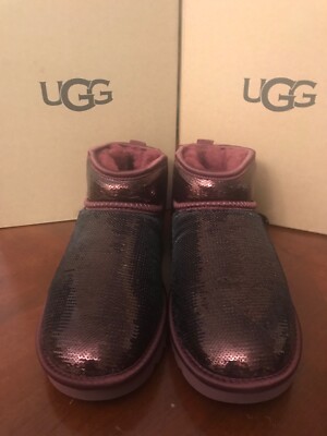 UGG Women's Classic Ultra Mini Mirror Ball Sequin Booties