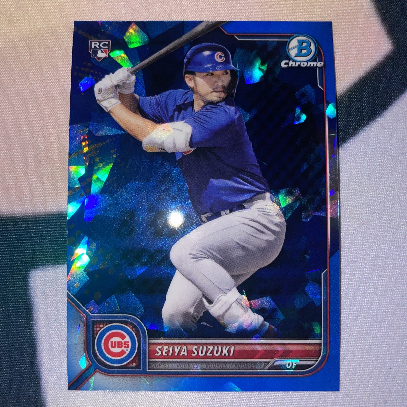 2022 Seiya Suzuki Bowman Chrome Sapphire Edition #69 Rookie RC - Chicago Cubs