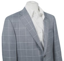 NEW $1295 Hickey Freeman Wool Silk & Linen Sportcoat (Blazer)! 44 Long USA Made