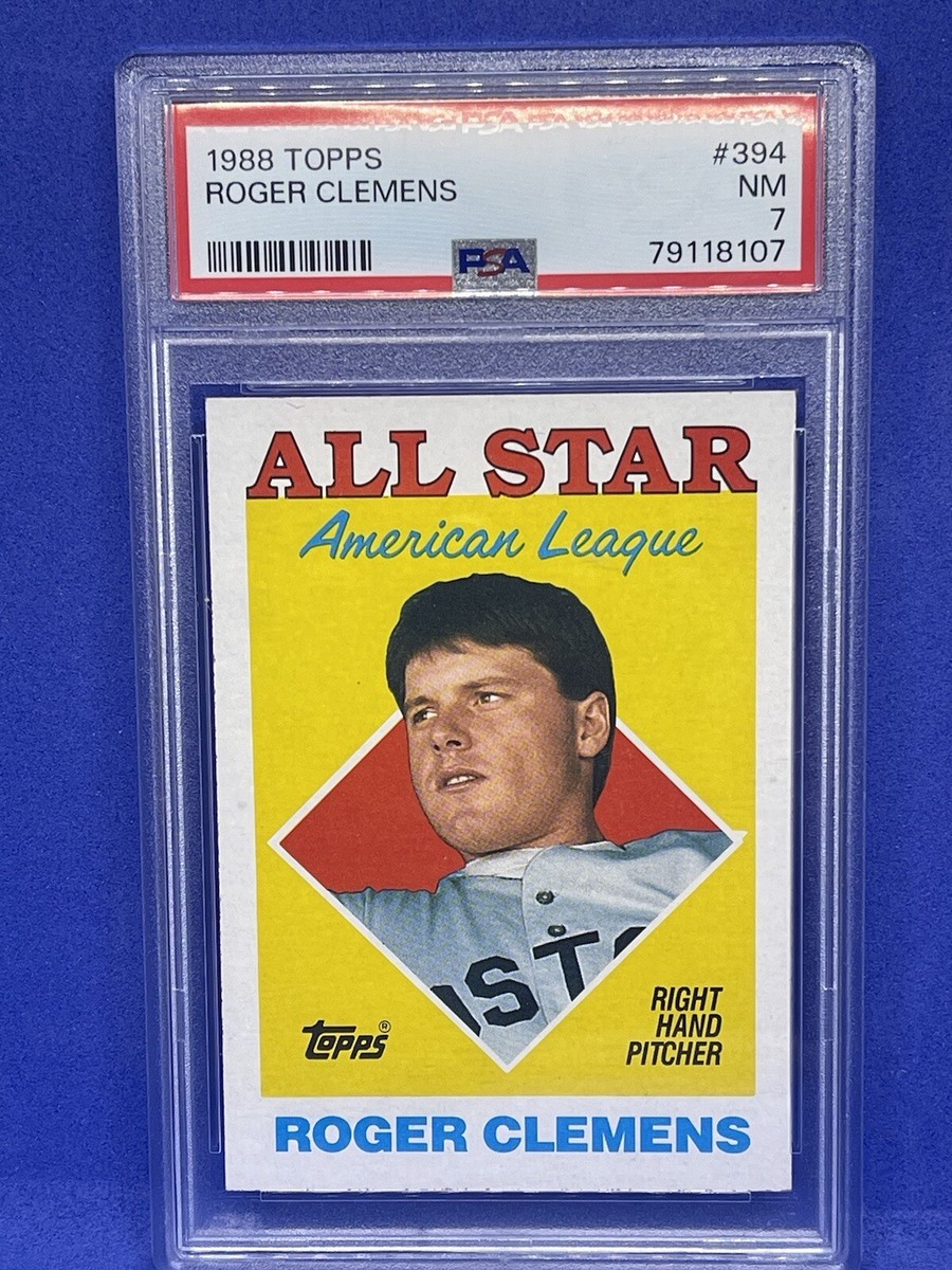 1988 Topps Roger Clemens #394 PSA 7 Red Sox | eBay