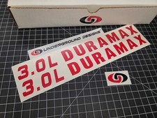 3.0l Duramax Decals 2pk Turbo Diesel Hood Stickers 2023-2026 Silverado Sierra