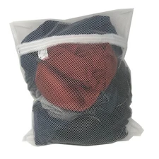 Medium Laundry Mesh Bag Zipped Washing Net Underwear Bra Socks 40x50cm (16x20in)