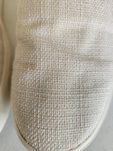 vince womens sneaker slip on neutral color sz 7 canvas with stretch strap detail - Picture 2 of 8