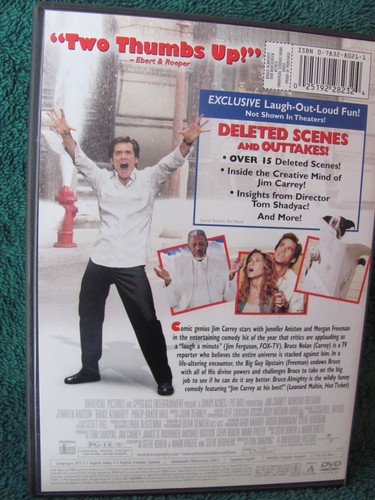 Bruce Almighty (DVD, 2003, Widescreen) - Picture 2 of 2