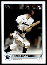 2022 Topps #425 Brian Miller Rookie Miami Marlins