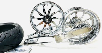 360 FAT TIRE KIT CHROME TORNADOS CHROME STEALTH ARM 12-22 KAWASAKI