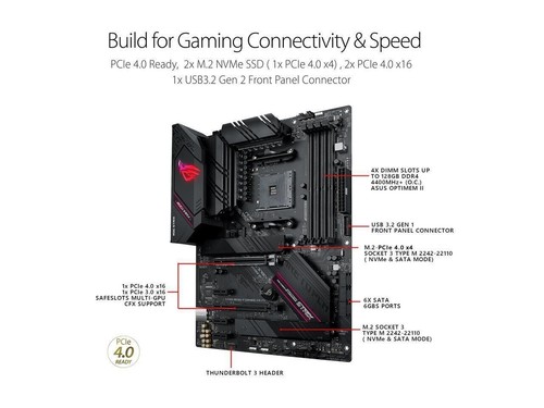 Asus ROG STRIX B550-F GAMING WIFI II AMD AM4 (3rd Gen Ryzen) ATX Gaming MB - Afbeelding 6 van 7