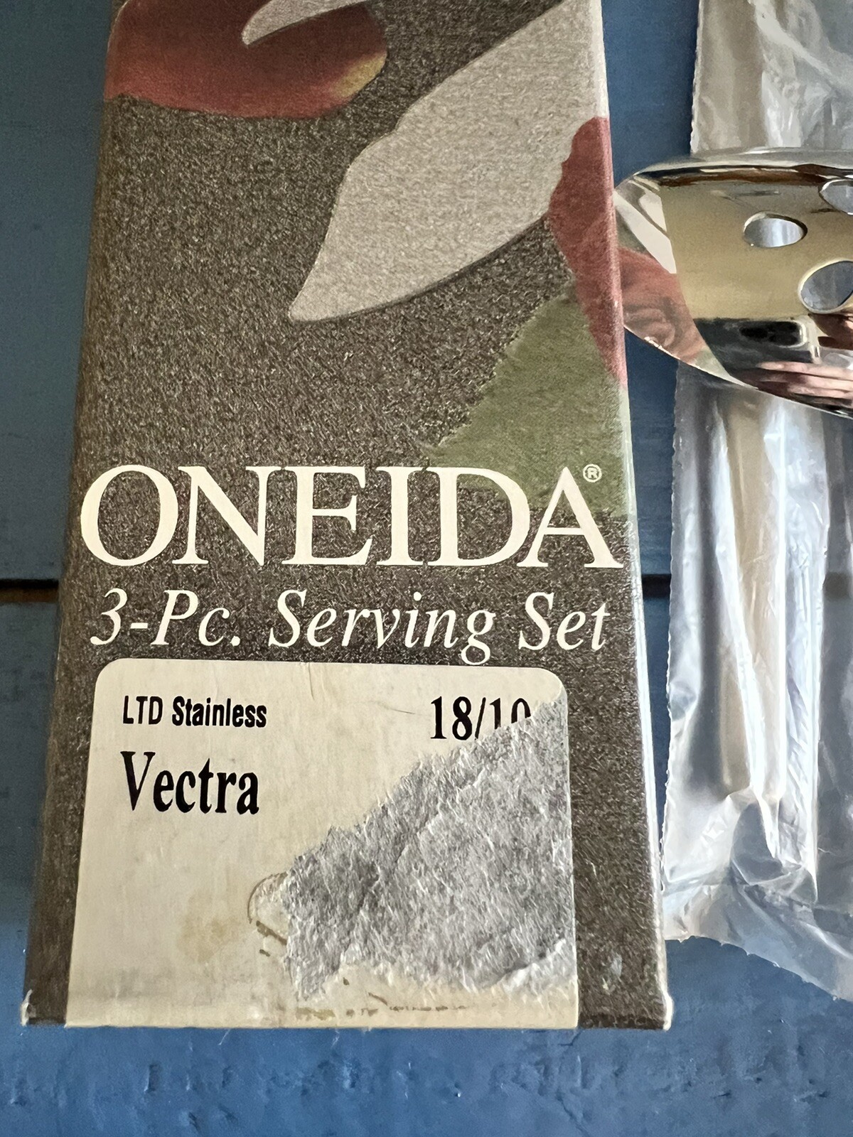 ONEIDA LTD 18/10 Stainless Flatware VECTRA 3 Piece Hostess Set NIB eBay