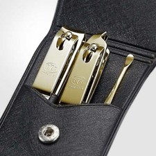 777 Three Seven Gold Nail Clippers 3 Pieces Beauty Set TS-78G Made in Korea
