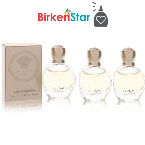 Versace Eros 3-Piece Mini Perfume Set 0.17 oz Travel Spray for Women