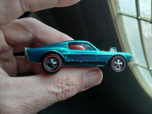 Original Hot Wheels Redline Aqua Boss Hoss Over Chrome - Picture 2 of 7