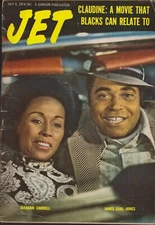 JET MAGAZINE JULY 4, 1974 *DIAHANN CARROLL/JAMES EARL JONES/CLAUDINE* NO LABEL