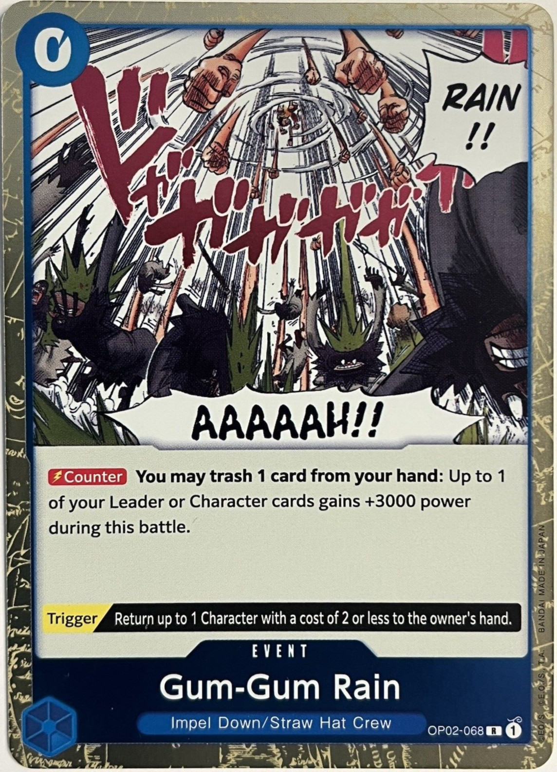 Gum Gum Rain R OP02-068 - Paramount War - One Piece TCG