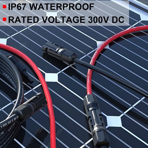 2 PCS 12 AWG Solar Panel Extension Cable Solar Wire Connectors XT60i(2+1) 1.5m - Picture 14 of 23