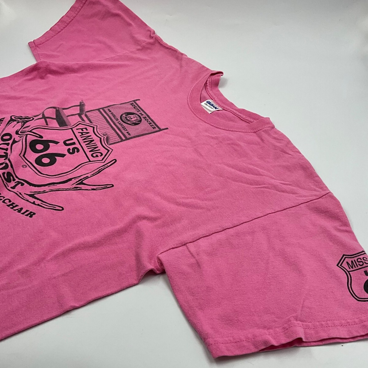 Route 66 Rocker T-Shirt - Vintage Fanning MO Worlds Largest