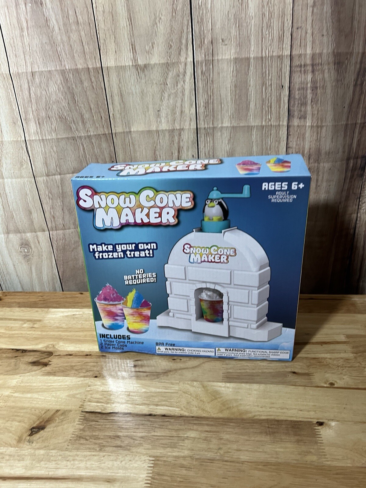 Shaved Ice Machine Snow Cone Machine - Portable Crusher No Batteries Needed