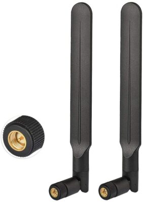 Bingfu 4G LTE 3dBi SMA Male Antenna 2pcs For Outdoor Cellular Security Camera