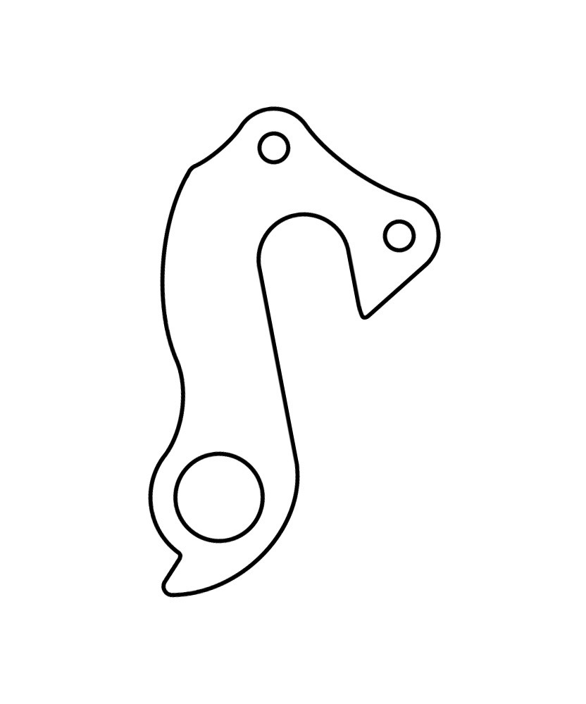 Patte De Dérailleur Arrière Aluminium Pour VTT/VTC - Argenté (gh-0134, Générique)