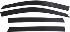 AVS Low Profile Rain Guards for 05 - 20 Frontier Crew Cab 4 pcs,Dark Smoke