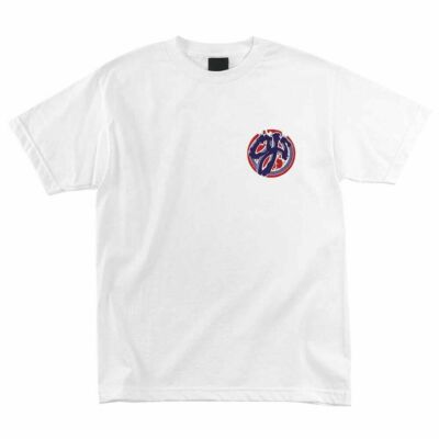 Santa Cruz OJ Wheels OJS BRUSH LOGO Skateboard T Shirt WHITE | eBay