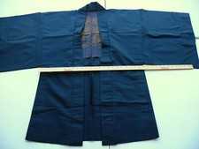 KIMONO VINTAGE WOOL HAORI JACKET: Mens Tiger/Dragon Battle Q24e