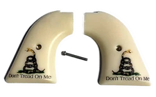  HERITAGE ARMS ROUGH RIDER IMITATION IVORY DON'T TREAD ON ME GRIPS .22 & .22 MAG