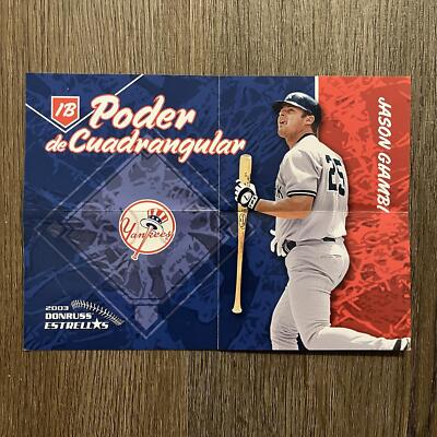 2003 Donruss Estrellas Jason Giambi NNO Posters de su Jugador New York Yankees