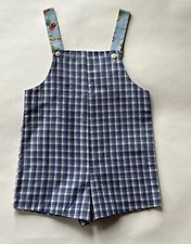 Vintage Pam Kline Traditions Authentic Homespun Shortalls Sz 2T