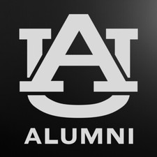 Auburn University Decal with ALUMNI White or Matte Silver or Logo Only