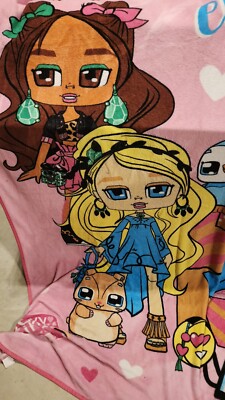 BOXY GIRLS/ BLANKET(throw) ''NEVER ENOUGH STUFF'' 72''X84''