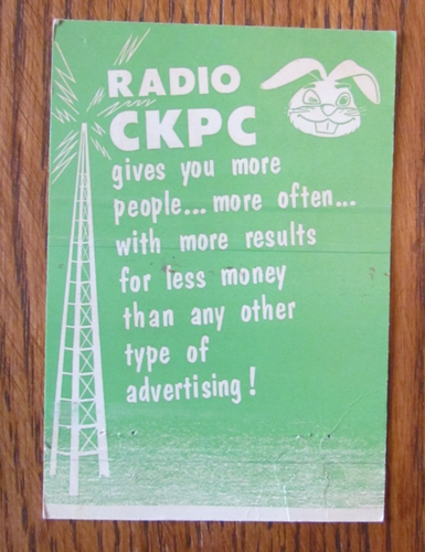 CUBIERTA MATCHBOOK ESTACIÓN RADIO CCKPC: BRANTFORD, ONTARIO CUBIERTA VACÍA -A14 - Imagen 2 de 2