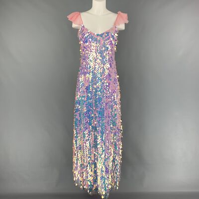 NEUBYRNE Size M Pink Silk Paillette Sequin Mirabella Gown Dress | eBay NEUBYRNE Size M Pink Silk Paillette Sequin Mirabella Gown Dress | eBay