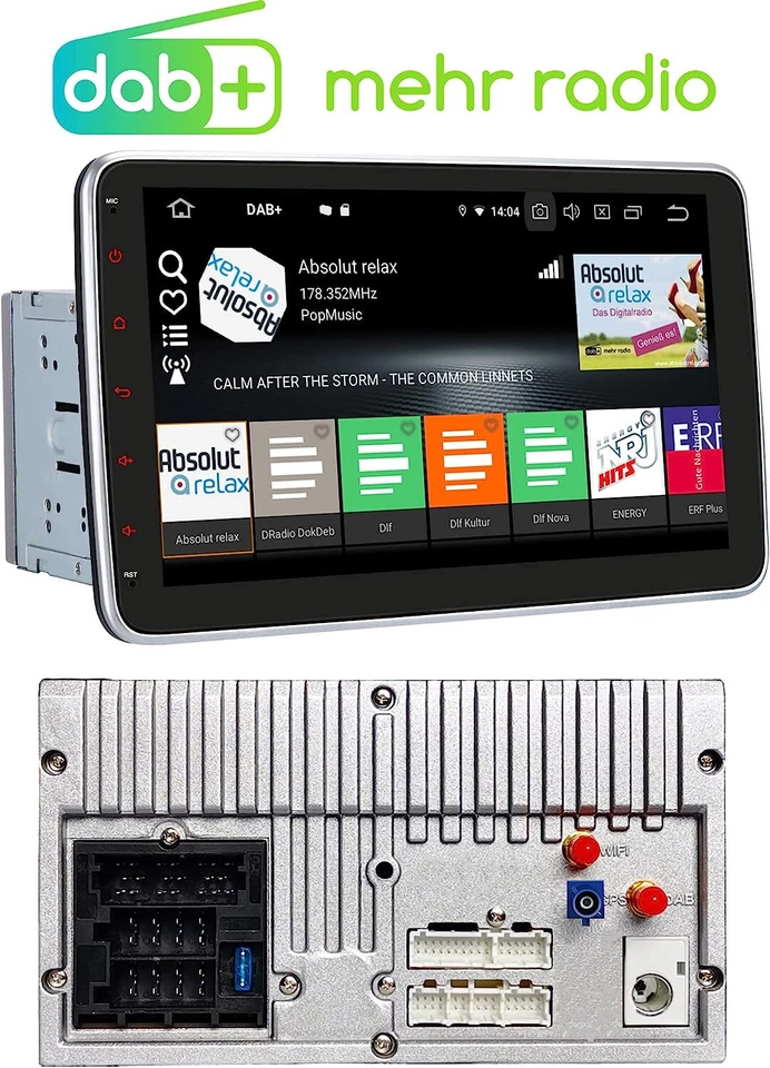 M.I.C. AU10 Android 12 Autoradio mit navi Qualcomm Snapdragon 665 4G+64G: DSP - Bild 3 von 4