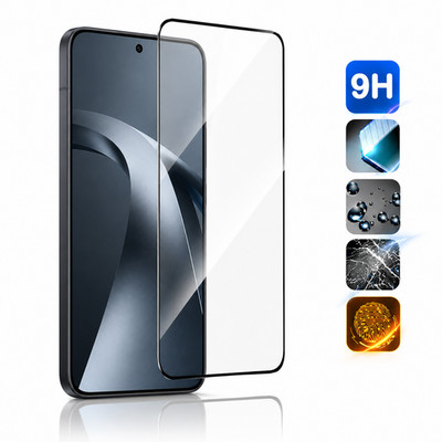 Premium Vollflächiges 9H Echtglas Displayschutz Panzerfolie für Xiaomi 17 Ultra