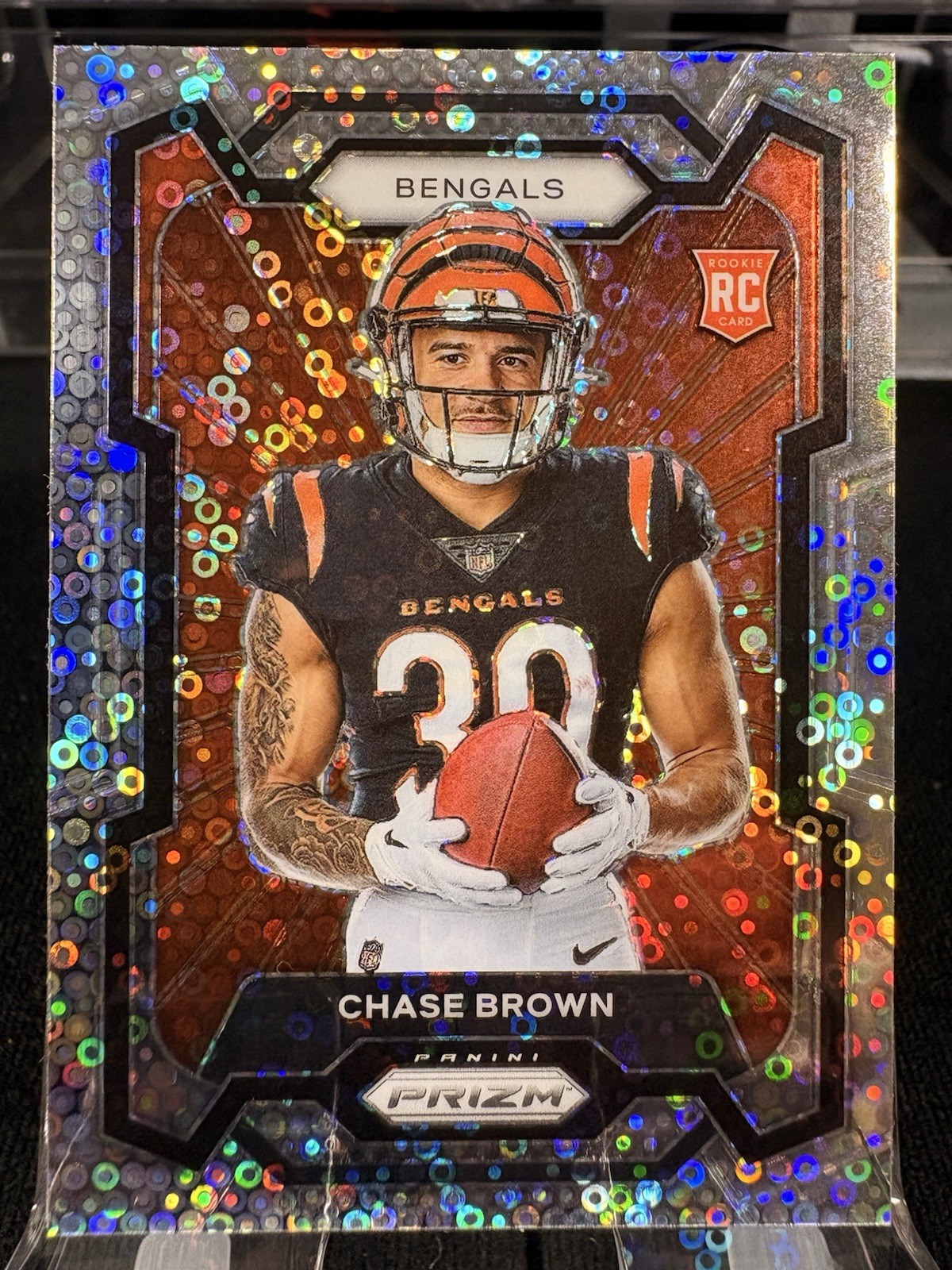 2023 Panini Prizm - Rookie Variation Chase Brown #335 No Huddle Prizm (RC)