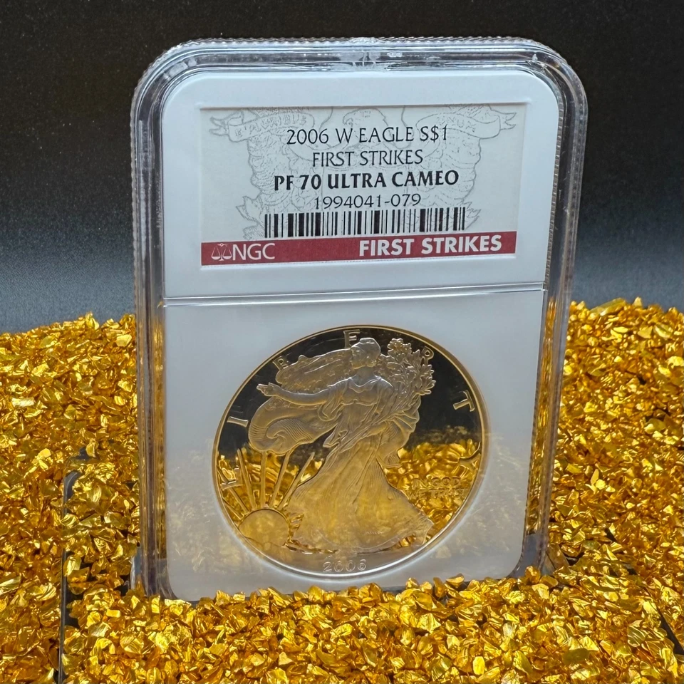 Proof 2006 W $1 Silver Eagle NGC PF70UC Rare First Strikes Eagle Label Spotless! - Image 4 of 4