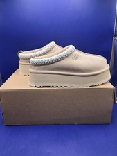 UGG Women's Tazz II Size 5 Sand Suede Platform Slippers