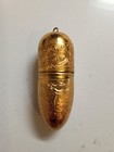 Vintage Bullet Shaped Sewing ETUI Brass  Made In Austria — photo 2