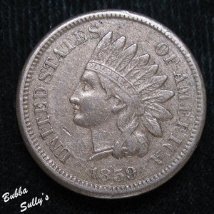 1859 Indian Head Cent VERY FINE