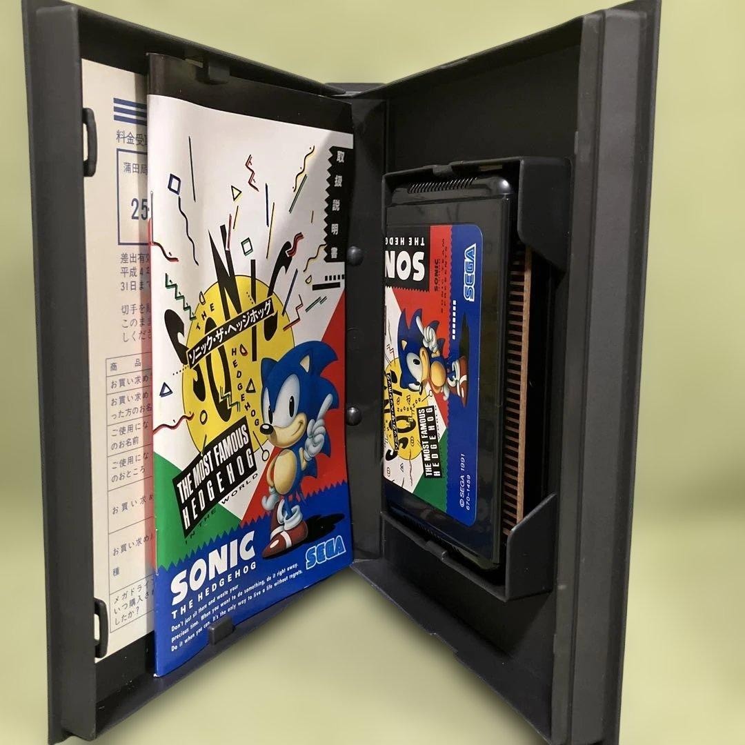 Sonic The Hedgehog Sega Mega Drive NTSC-J Japan Complete w/ Manual