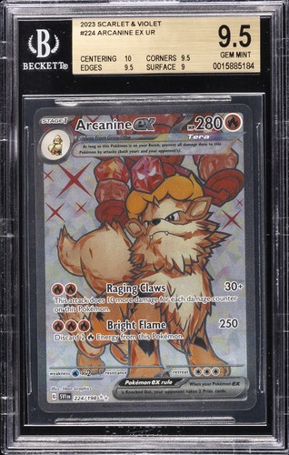 Arcanine ex graded BGS 9.5 for sale on eBay