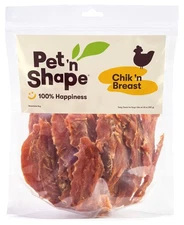 Pet 'n Shape Chik 'n Breast Jerky Dog Treats - 2lb 100% Natural Chicken Made in 
