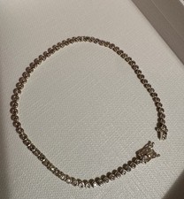 Brilliantarmband Gg 375,ca. 1 Karat, Reinheit P1, 19 cm, 2,5 mm breit4,63Gramm,