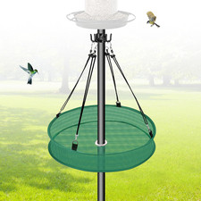 20'' Bird Seed Catcher Tray for Pole Mounted Bird Feeder, Birdseed Hoop with Hol