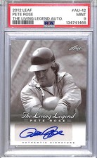 2012 Leaf The Living Legend #AU-42 Pete Rose PSA 9 MINT Auto 