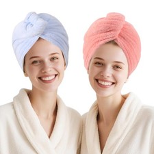 Microfiber Hair Drying Towel Wrap,Hair Turbans Towel for Wet Hair